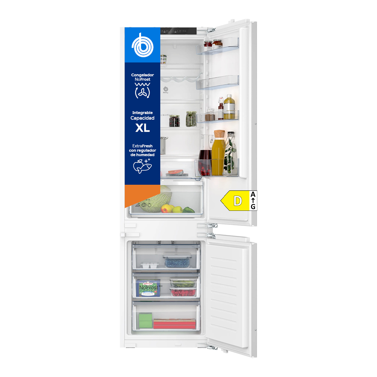 Balay 3KID834F - Frigorífico combi integrable