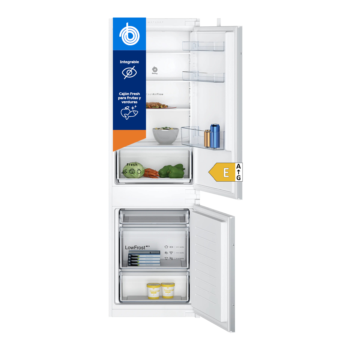 Balay 3KIE711S - Frigorífico combi integrable