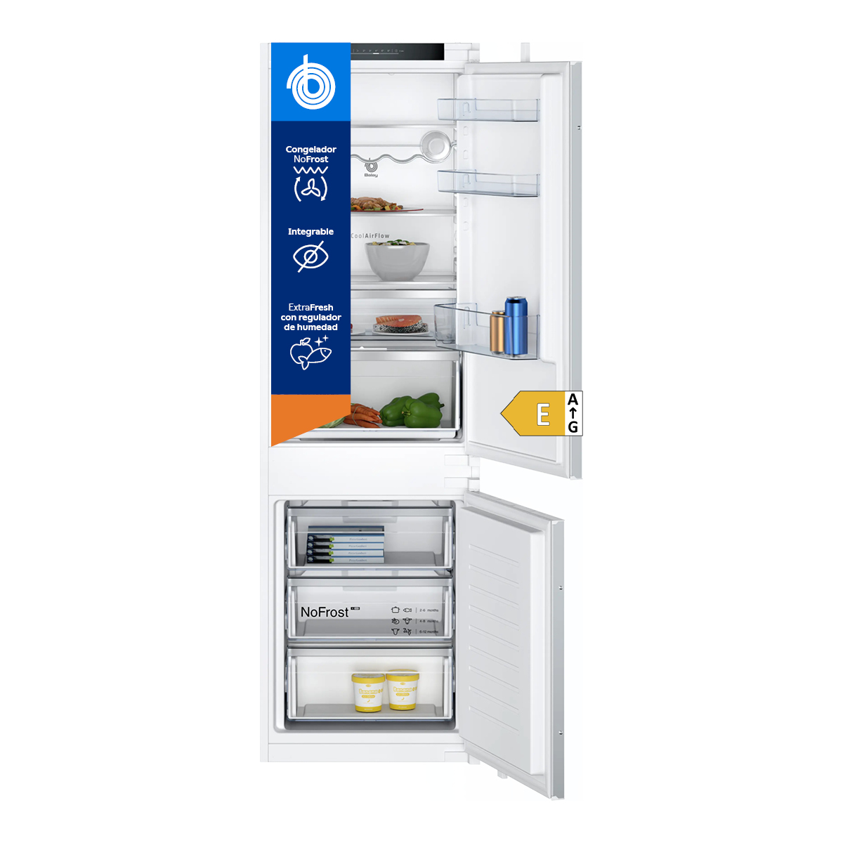 Balay 3KIE734F - Frigorífico combi integrable