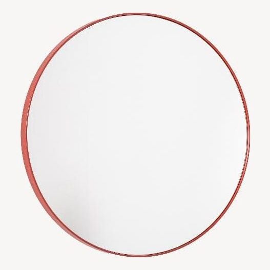 Espejo Circular Color Rojo (Elegir Tamaño)