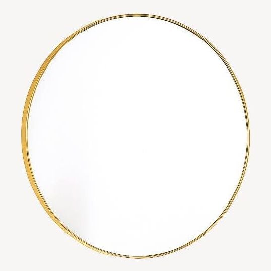 Espejo Dorado Led Y Sensor Tactil (Elegir Tamaño)