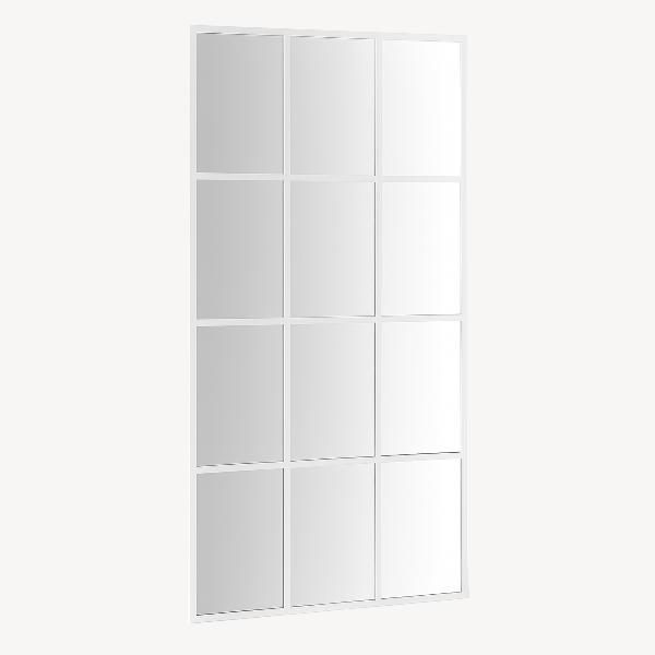 Espejo Metal Ventana Blanco 180*90