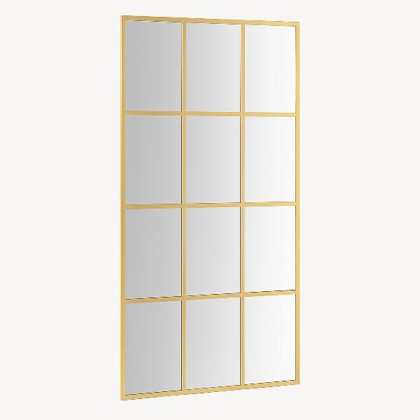 Espejo Metal Ventana Oro 180*90