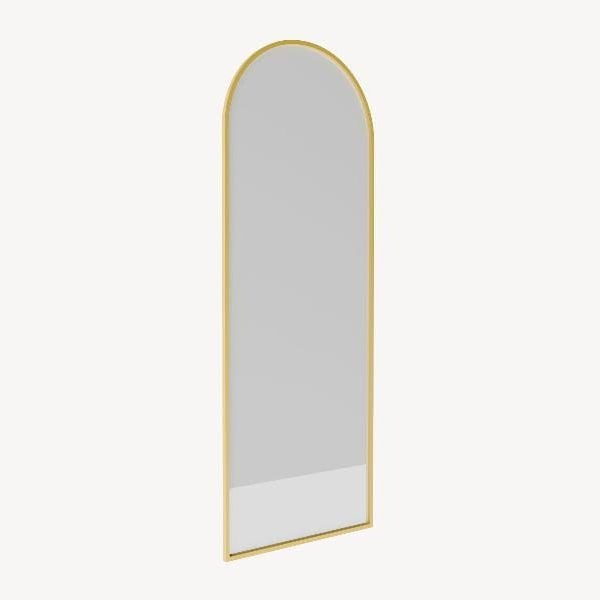 Espejo Vestidor De Pared. Acabado Metal Dorado. 160*60 Cm