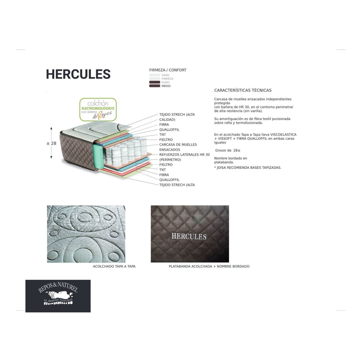 Colchón Joisa Hércules — 180x200 cm