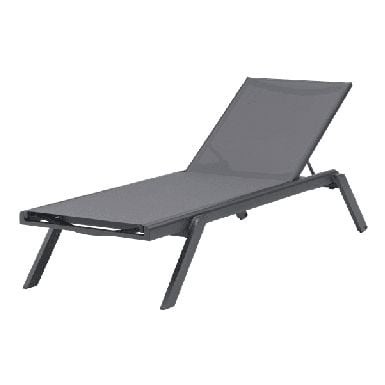 Alameda sun lounger anthracite aluminium / anthracite textilene