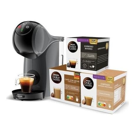 DeLonghi GENIO S EDG226.A ANTRACITA + 3 CAJAS DE CAFÉ - Cafetera de cápsulas